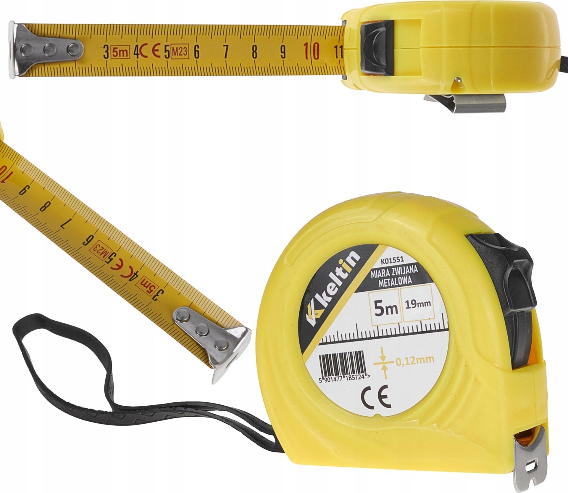 KELTIN Miara zwijana metalowa 5m x 19mm x 0,12mm (120)