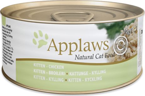 Applaws Applaws Kitten karma dla kociąt pierś kurczaka w bulionie puszka 70g uniwersalny