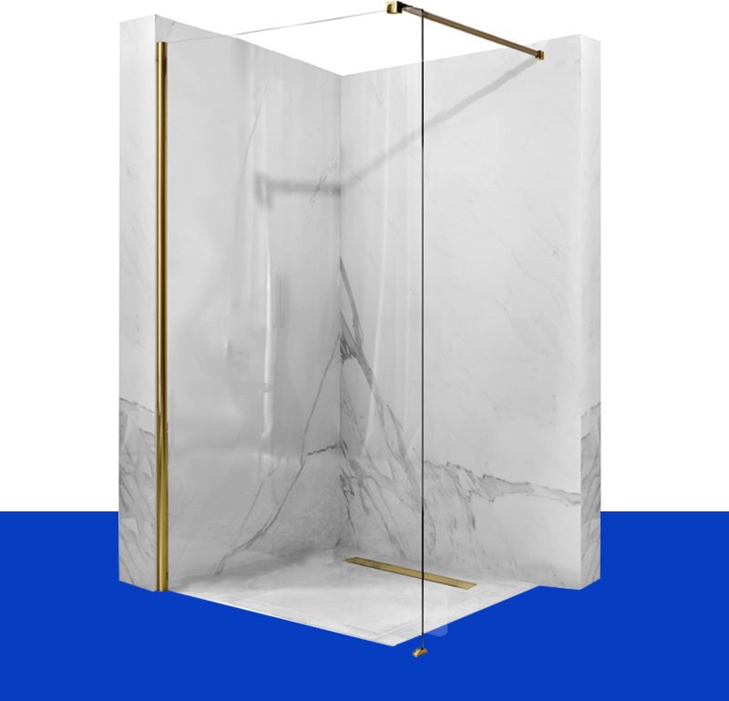 Rea Ścianka Prysznicowa Walk-In Aero Złota 90