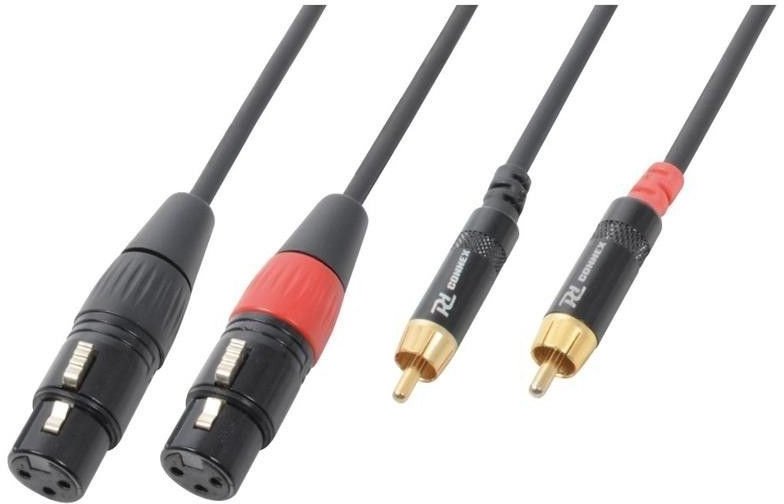 Kabel sygnałowy 2x XLR (f) - 2x RCA (m) 6m one size