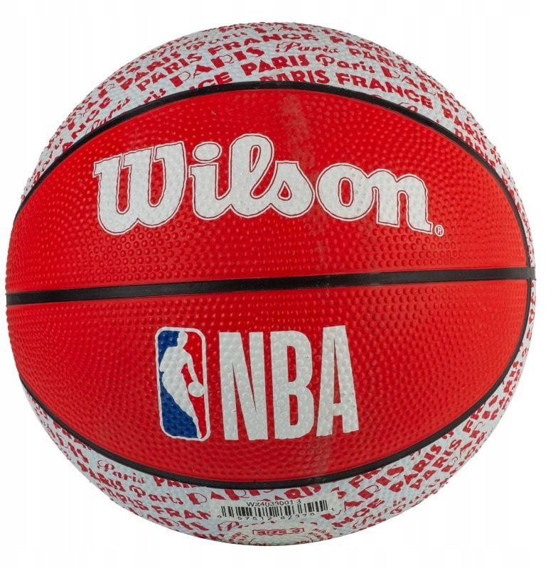 Wilson NBA City Paris Mini Ball WZ4033001XB Czerwone 3