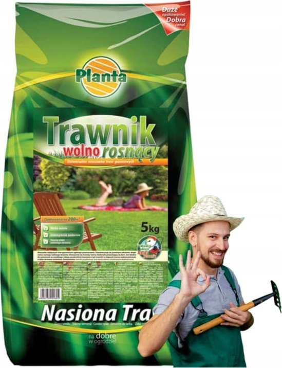Mieszanka Traw Gazonowych 5kg Wolnorosnący Trawnik
