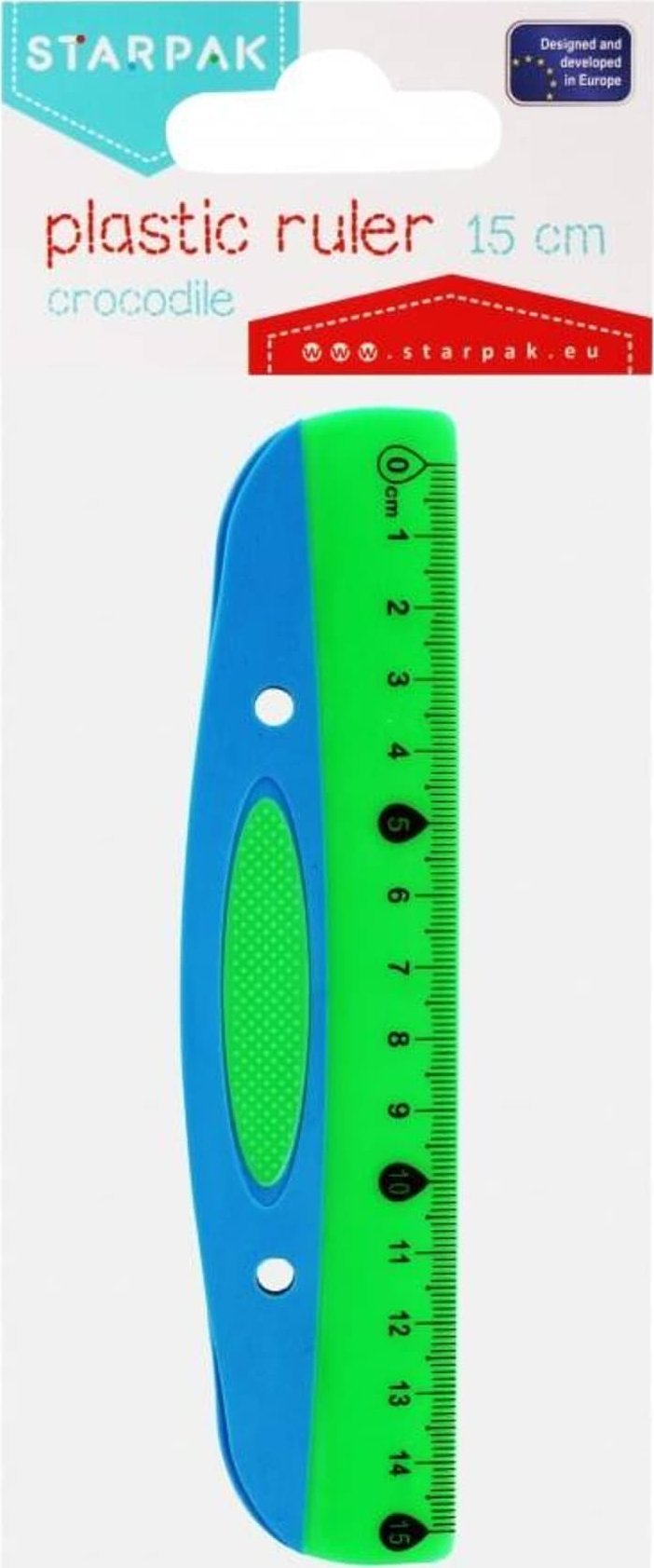 Starpak LINIJKA 15CM GR/BL STK PBH 40/240