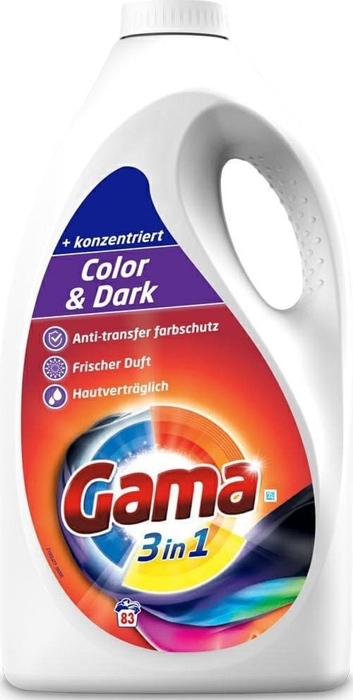 Vizir Gama Color&Dark - Żel do prania kolorowych ubrań - 4,15 L