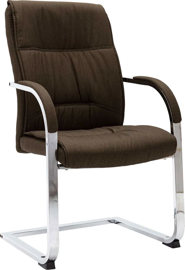 Elior Brązowe tapicerowane krzesło konferencyjne - Lauris 3X