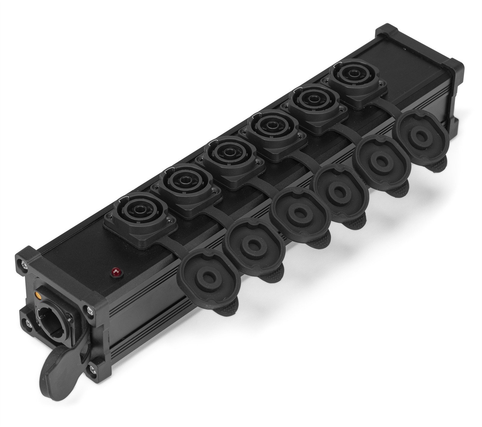 Rozdzielacz zasilania Power Dynamics PSB35 z 7 wodoodpornymi złączami Powercon P-Con IN 7x P-Con OUT one size