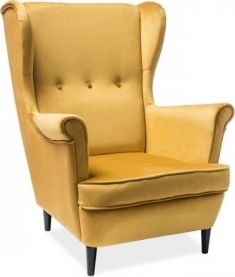 Signal FOTEL LORD VELVET CURRY BLUVEL 68 / WENGE