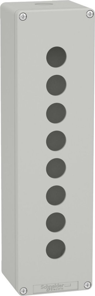 Schneider Harmony XAP Kaseta sterownicza pusta szara 8 otworów XAPD5508
