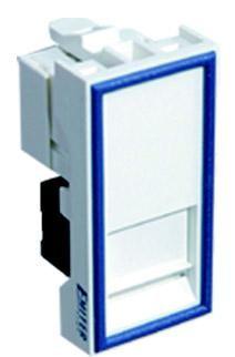 Emiter Gniazdo teleinformatyczne RJ45 UTP kat.5e z adapterem 1-modułowe białe niskie DCN/TS-868K-8-C5E