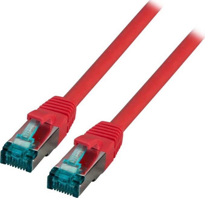 EFB EFB RJ45 Patchkabel S/FTP, Cat.6A, LSZH, 0,15m, rot