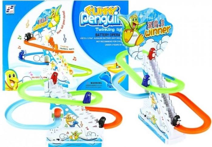 Lean Sport Pingwiny na ruchomych schodach światło melodie