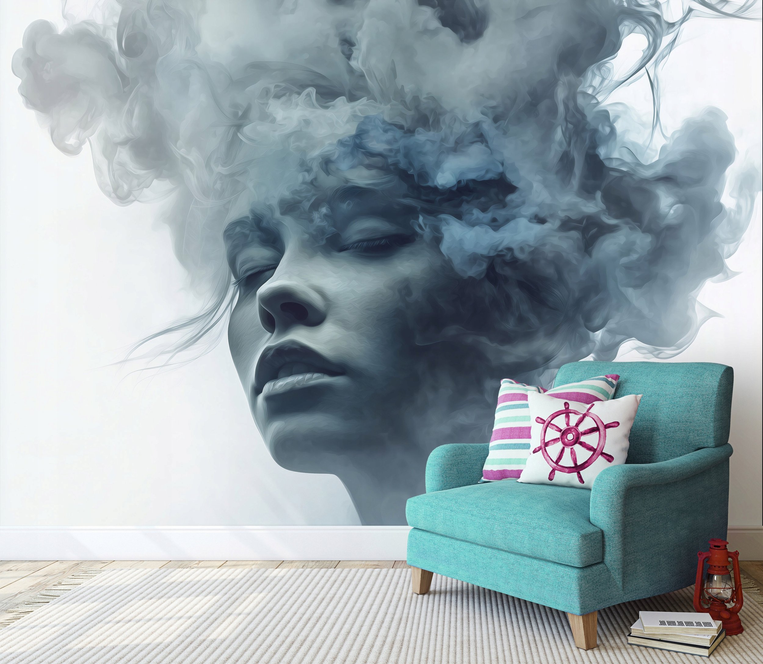 Fototapeta Na Flizelinie Kobieta Twarz Do Sypialni Salonu 350x250