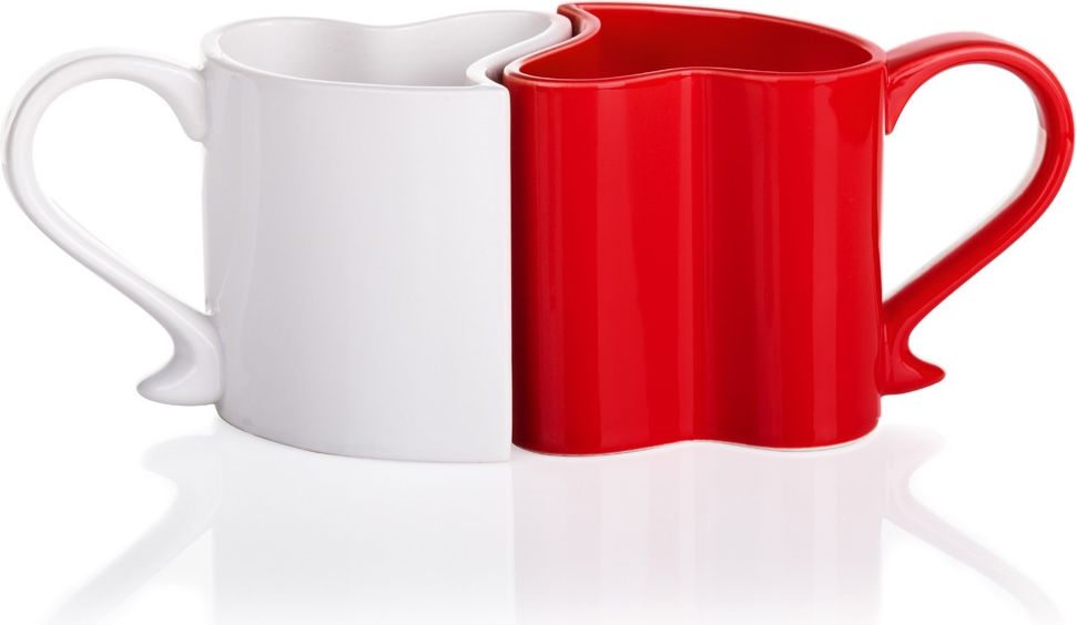 Froster Puodeliai įsimylėjusiems, raudonas ir baltas () - 8690316