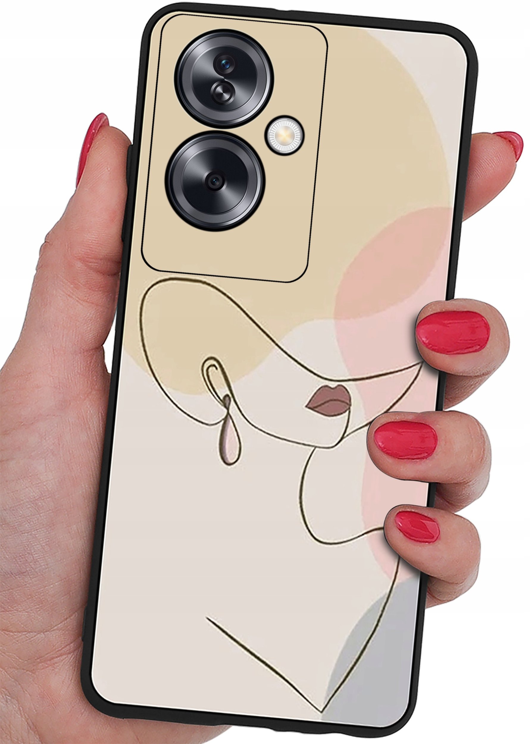 ETUI do Oppo A79 5G CASE WZORY SOFT MATT PLECKI + SZKŁO OCHRONNE 9H