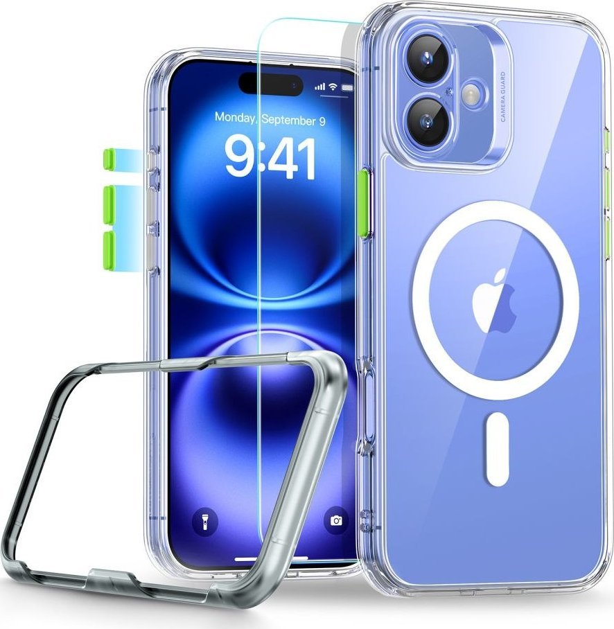 ESR CLASSIC PRO SET HALOLOCK MAGSAFE IPHONE 16 CLEAR