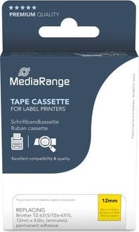 MediaRange MediaRange Schriftbandka. Brother TZ-631S/TZe-631S 12mm 4m s