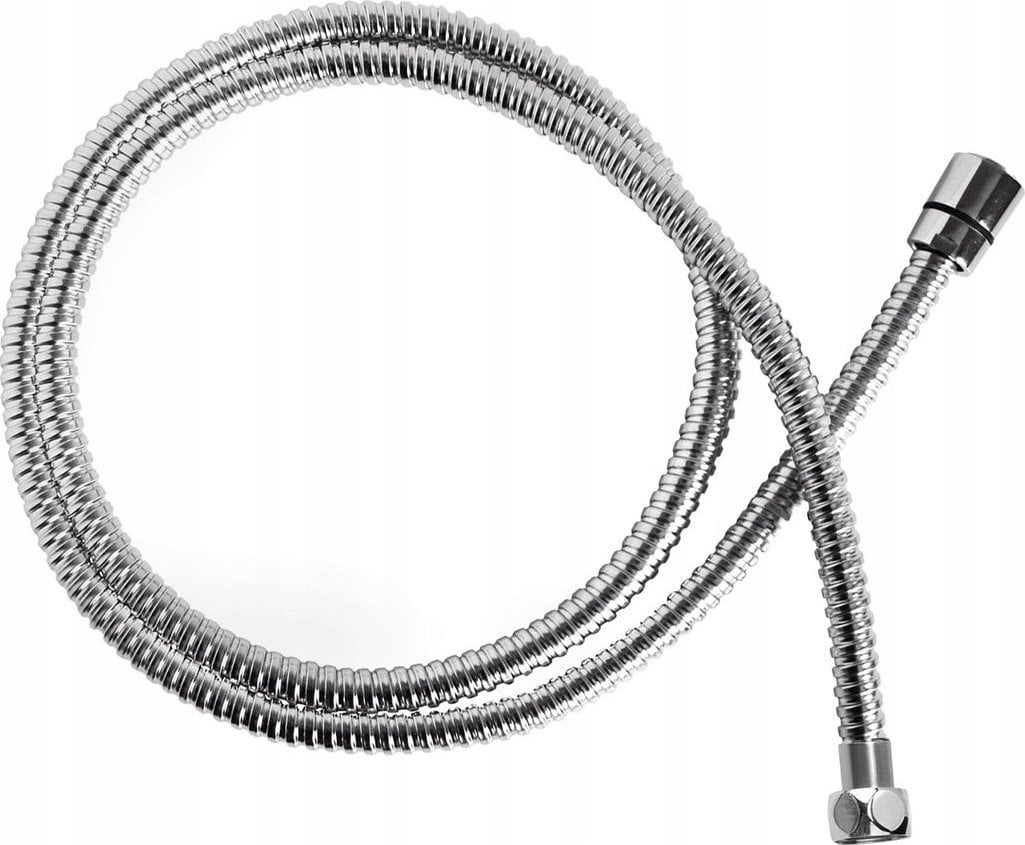 Wężyk rozciągliwy prysznicowy ze stali nierdzewnej, z podwójnym zabezpieczeniem 1750 mm