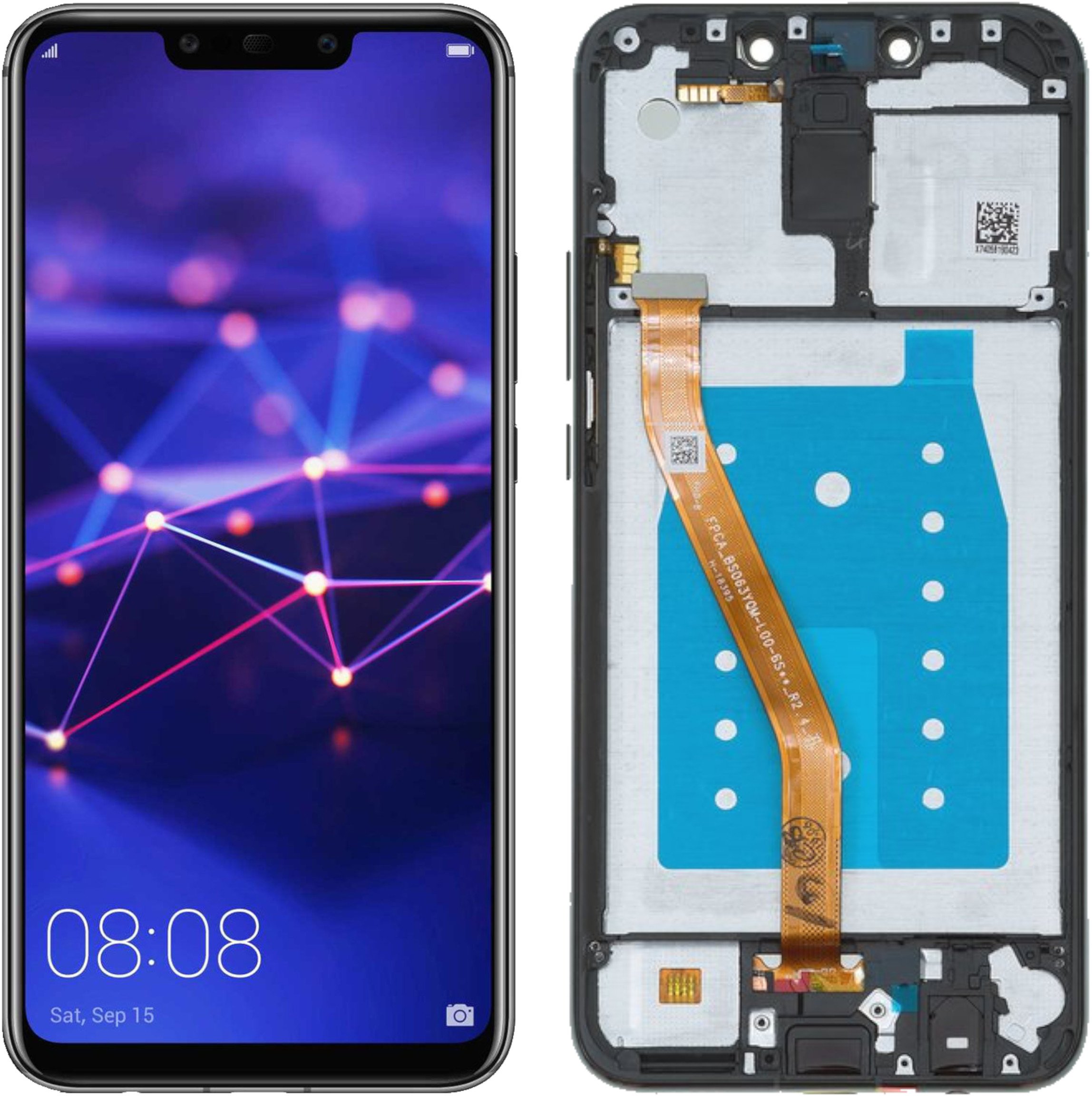 Wyświetlacz do Huawei Mate 20 Lite LCD SNE-LX1 Ekran Czarny Ramka