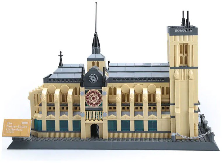 Coil klocki konstrukcyjne katedra notre-dame w paryżu 1380 el.