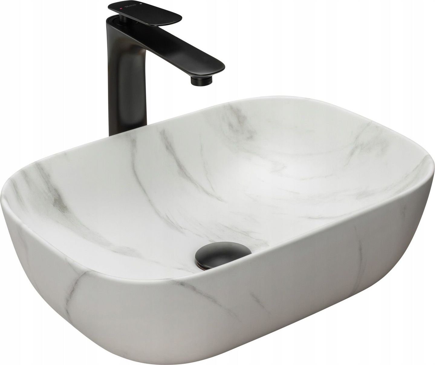 Umywalka Rea nablatowa Belinda 46.5cm Marmur