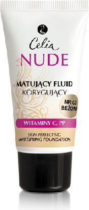 Celia Nude Make- Up fluid matujaco-korygujący 03 beż 30 ml