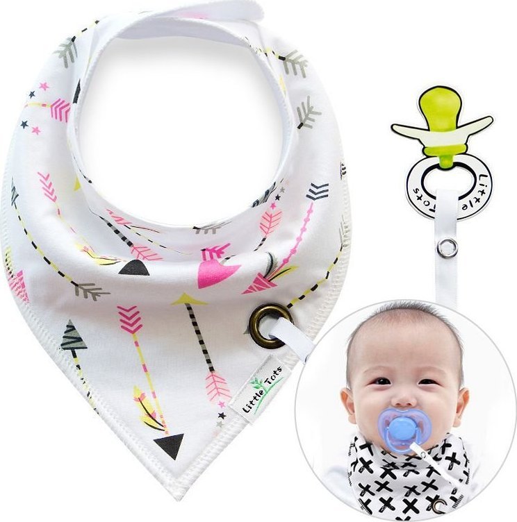 Modi Home Chusta / śliniak z zawieszką na smoczek