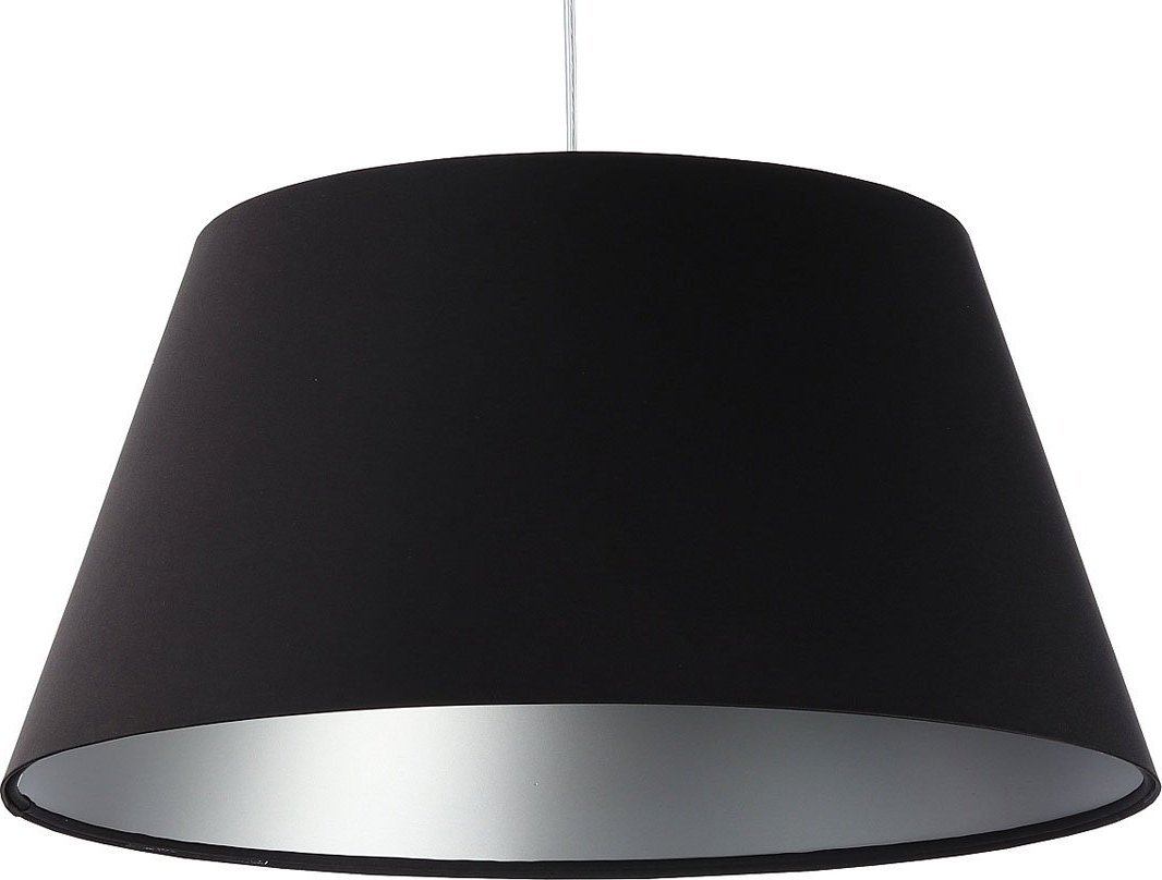 Lampa wisząca Lumes Czarna satynowa lampa wisząca dzwon - S407-Ohra