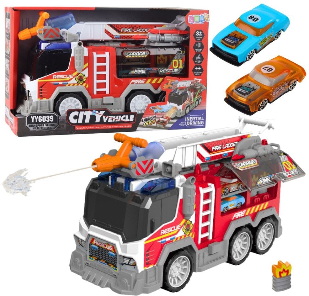 Wóz Strażacki Straż Pożarna Napęd Ruchome Elementy Światła Dźwięki EDUKAMP