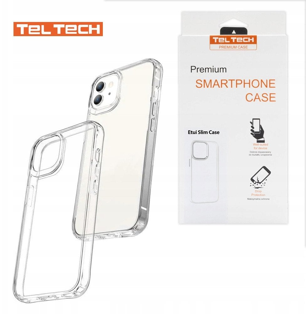 TELTECH PREMIUM ETUI SLIM CASE 2MM IPHONE 16 PRO MAX PRZEŹROCZYSTA