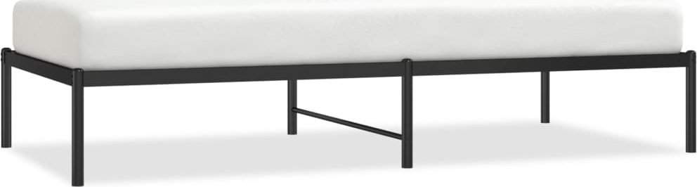 vidaXL vidaXL Metalowa rama łóżka, czarna, 90x190 cm
