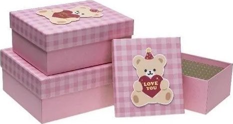 Teka Pudełko prezentowe PUD-23280-PR 3szt ROZETTE