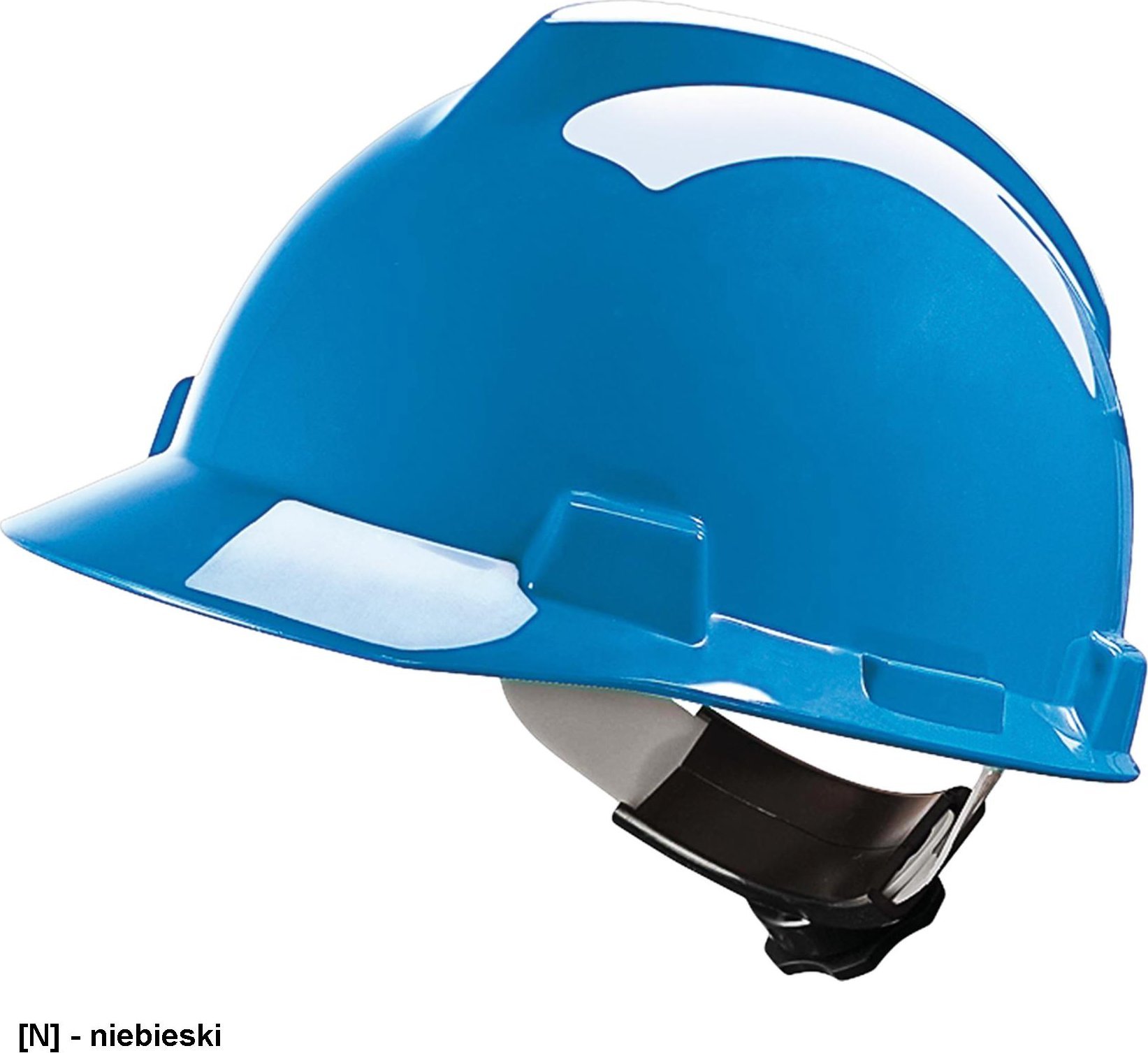 R.E.I.S. MSA-KAS-VG - Hełm V-GARD wykonany z tworzywa HDPE - niebieski