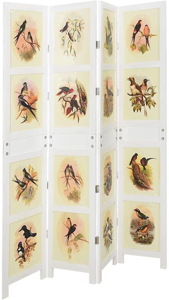 vidaXL Panel dzielący biały 212 x 165 cm MDF