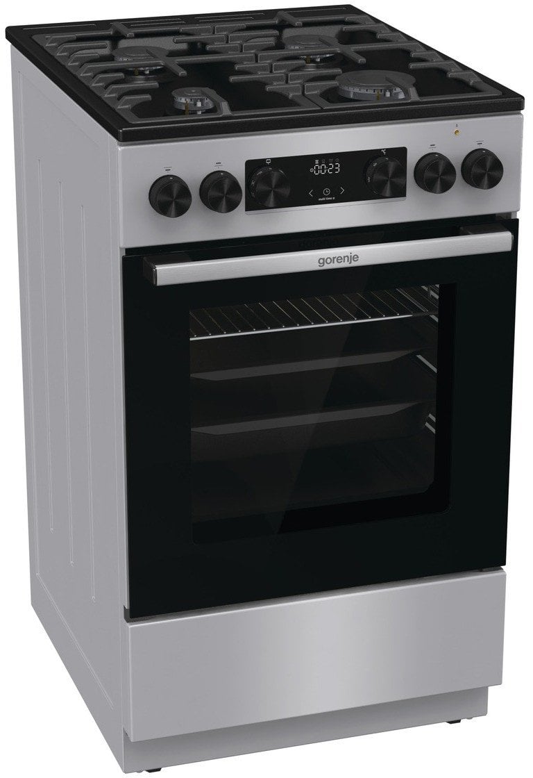 Gorenje Cooker | GK5C42SF | Hob type Gas | Oven type Electric | Grey | Width 50 cm | Depth 59.4 cm | 70 L