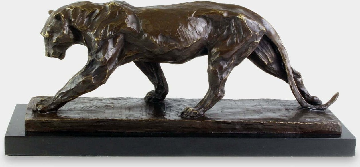 rzezbyzbrazu Duża Pantera Rzeźba z Brązu