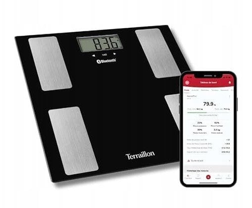 TERRAILLON 15490 Smart Connect Black personal scales and bo