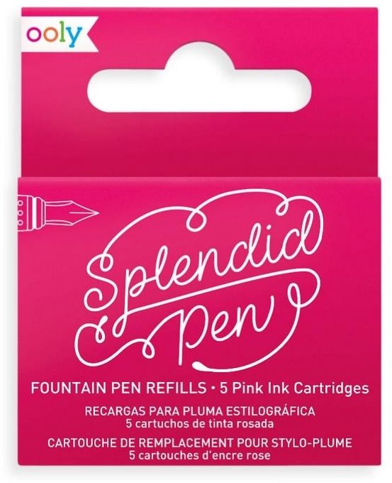 Kolorowe Baloniki Naboje uzupełniające Splendid różowy 5szt