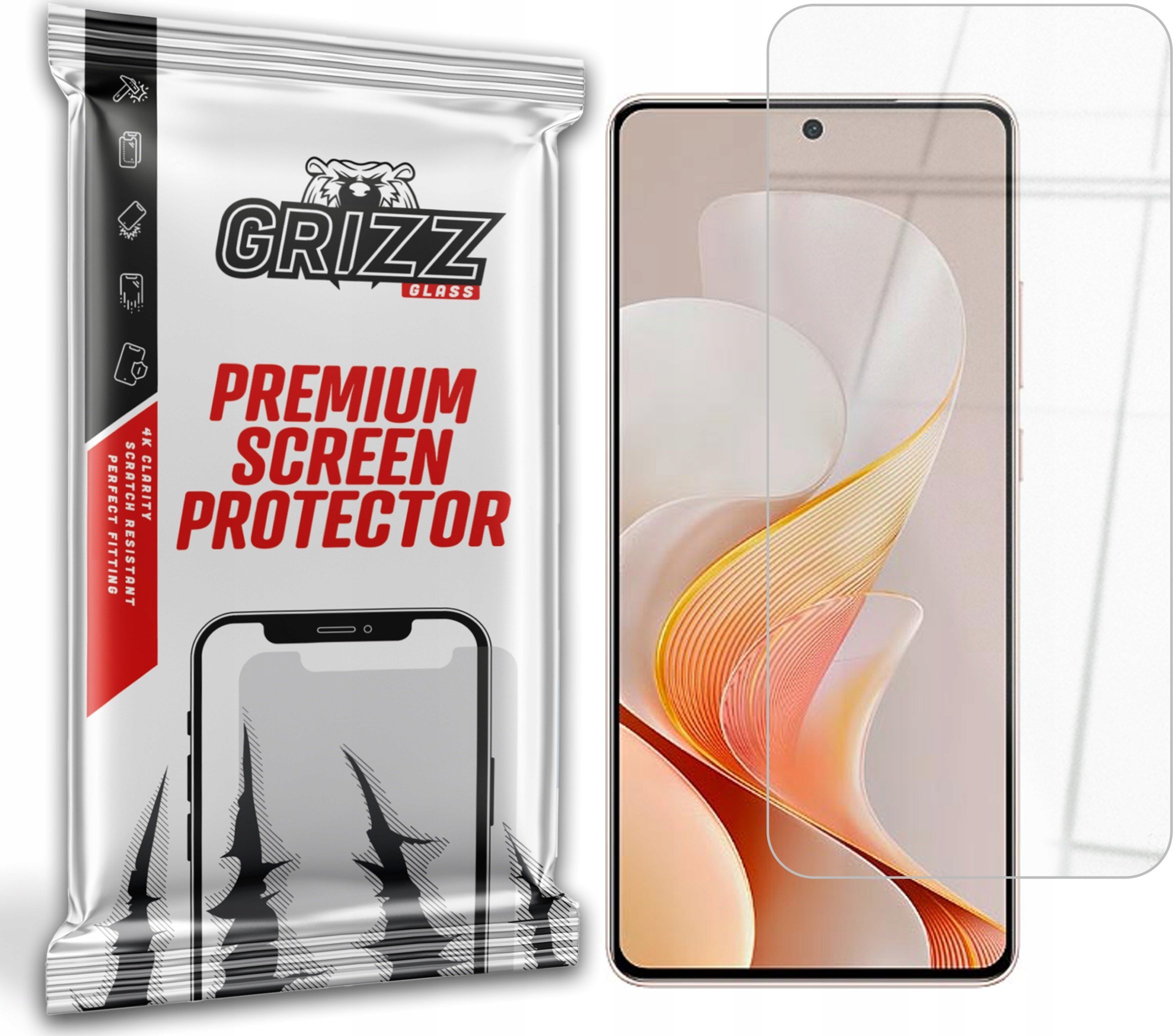GrizzGlass Szkło hybrydowe GrizzGlass HybridGlass do Vivo S19