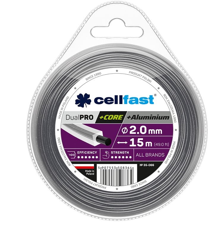 CELLFAST ŻYŁKA TNĄCA Z RDZENIEM 3,0*15m KWADRAT