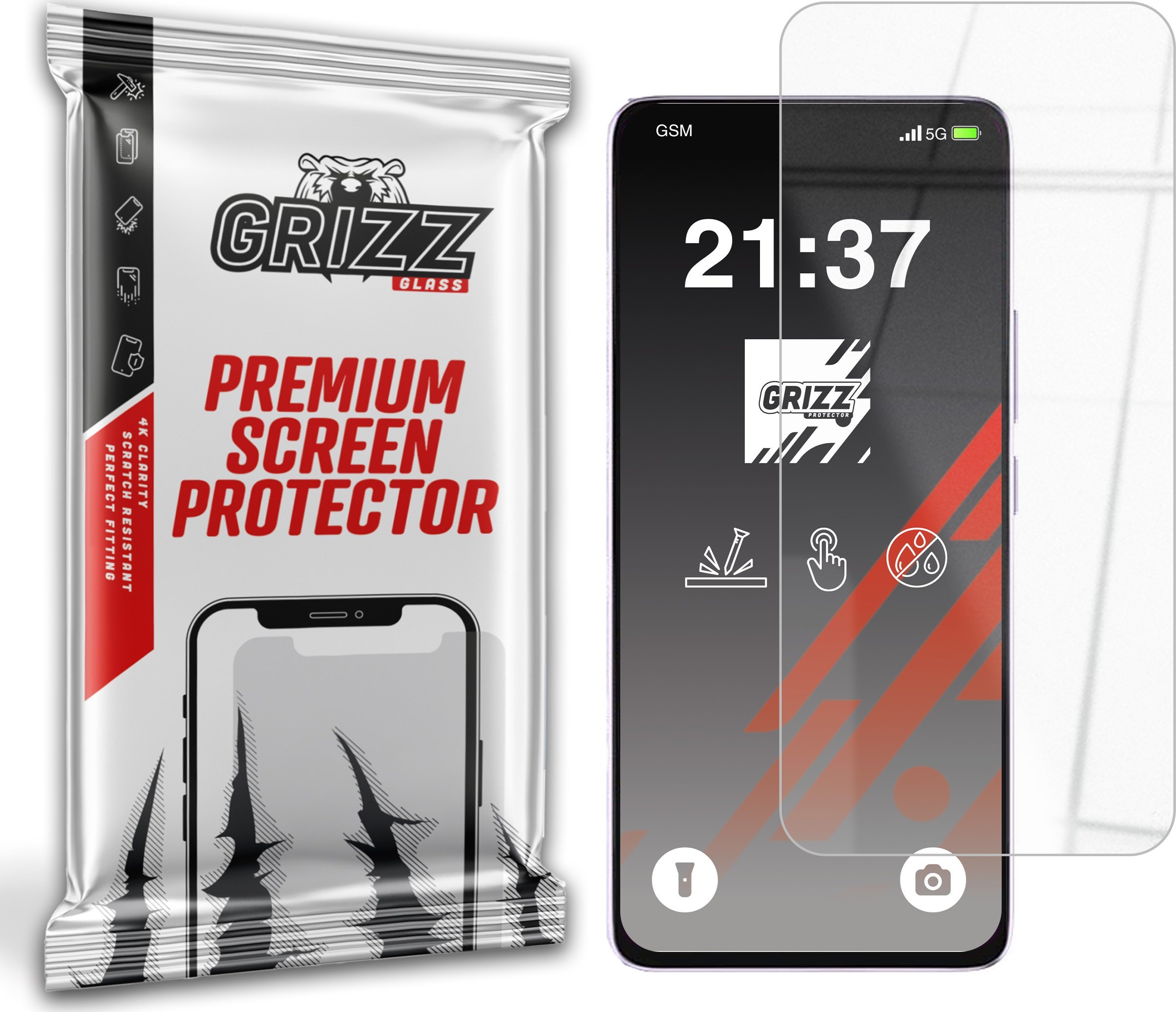 Szkło hybrydowe GrizzGlass HybridGlass do Xiaomi POCO M7 Pro 5G