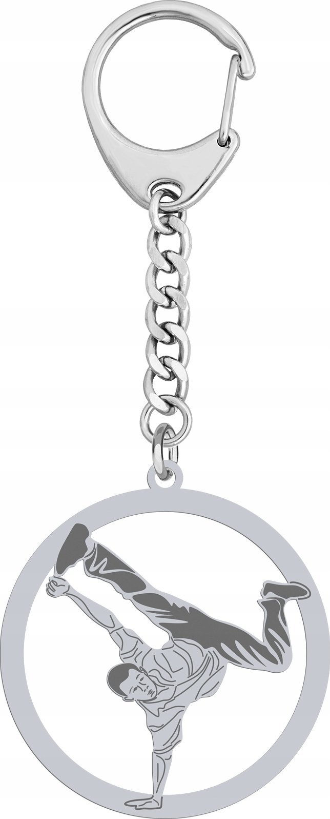 Radziszewska Jewellery Brelok do kluczy Breakdance SREBRO 925 Prezent GRAWER ŻYCZENIA GRATIS