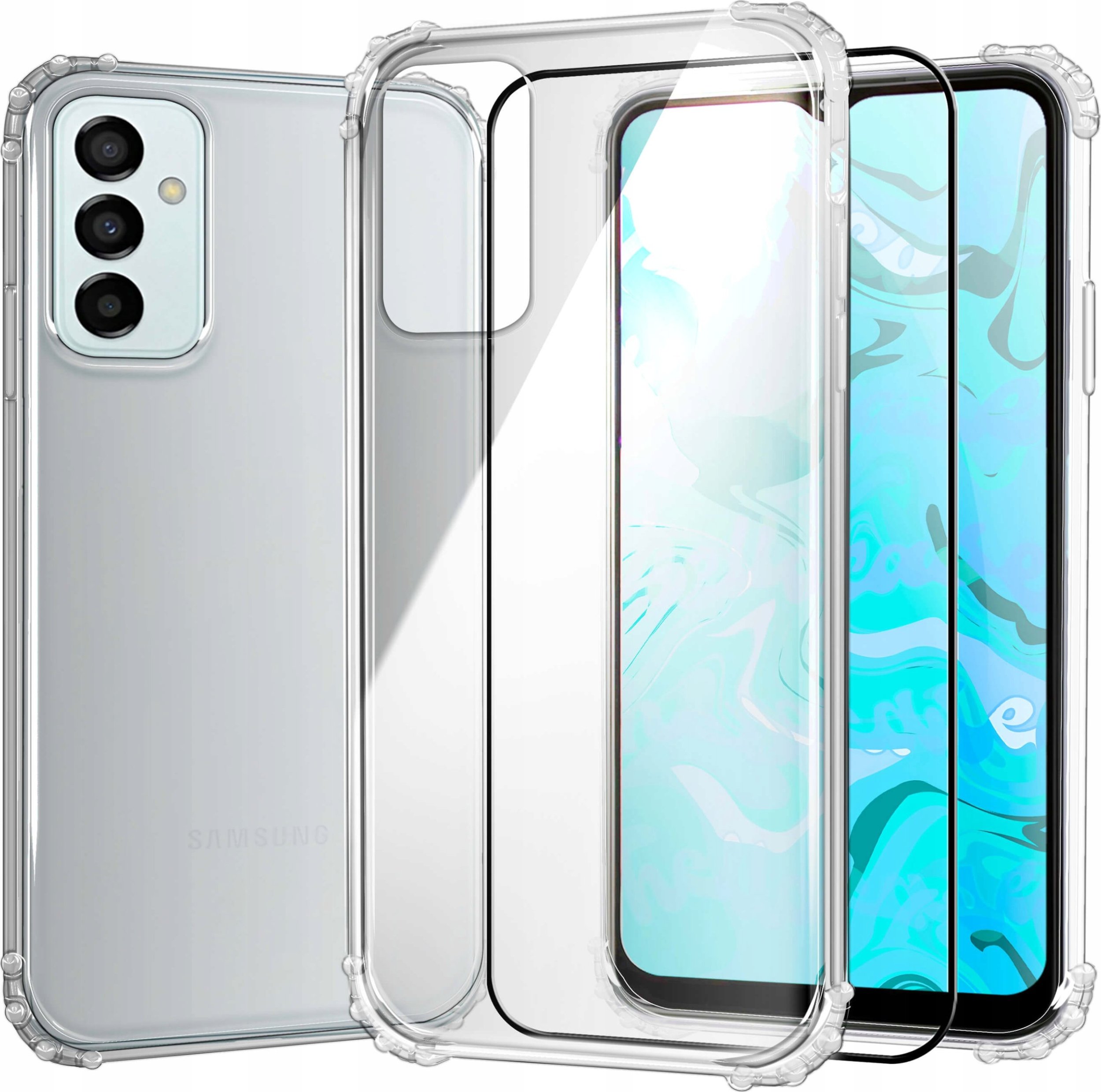 Hello Case ETUI PANCERNE DO SAMSUNG GALAXY A23 / M23 5G CASE SILIKON GUMOWE SZKŁO 9H