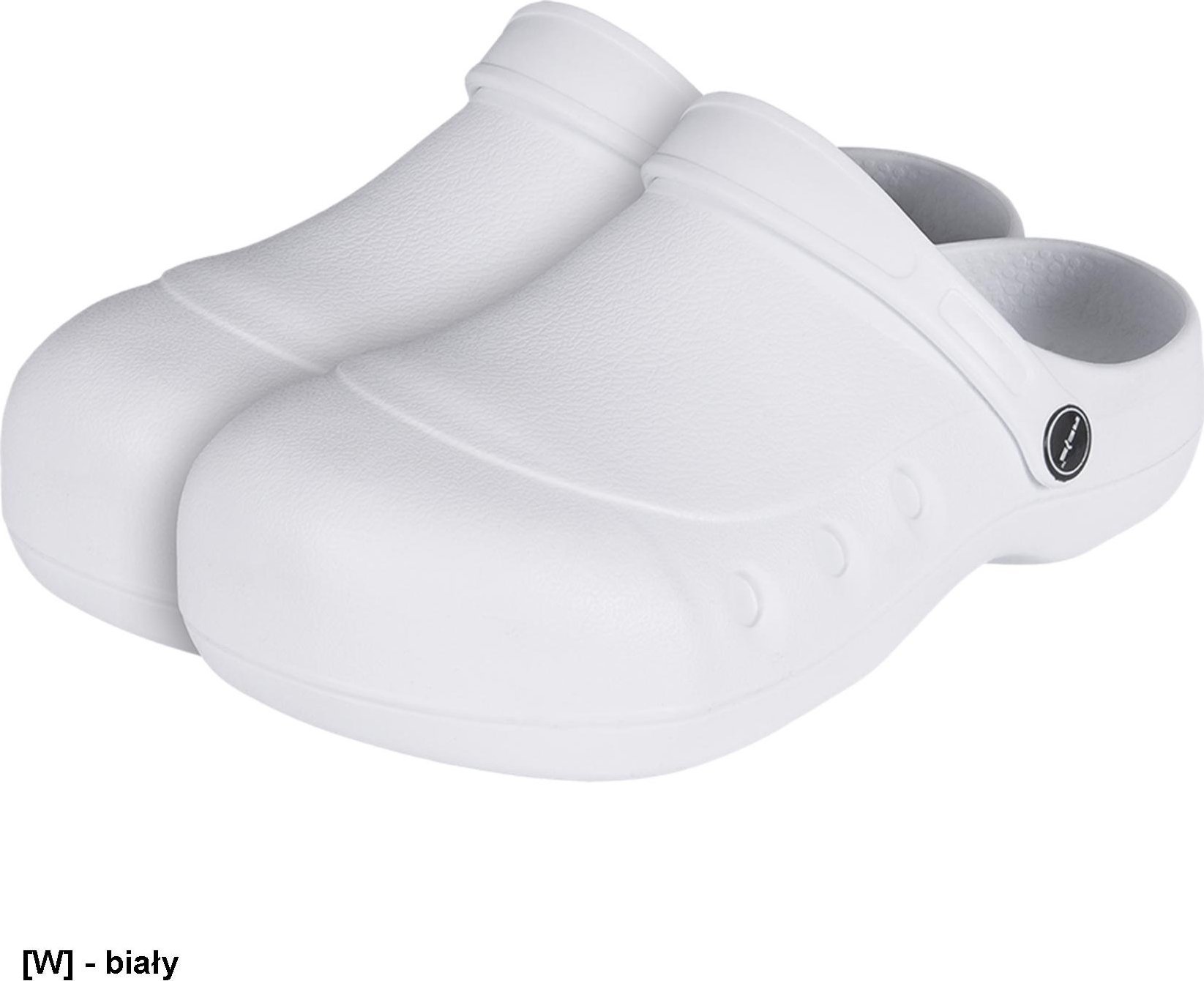 R.E.I.S. BCNIL - przyczepne do podłoża klapki, stalowy podnosek, wyprofilowana podeszwa, - biały 40-41