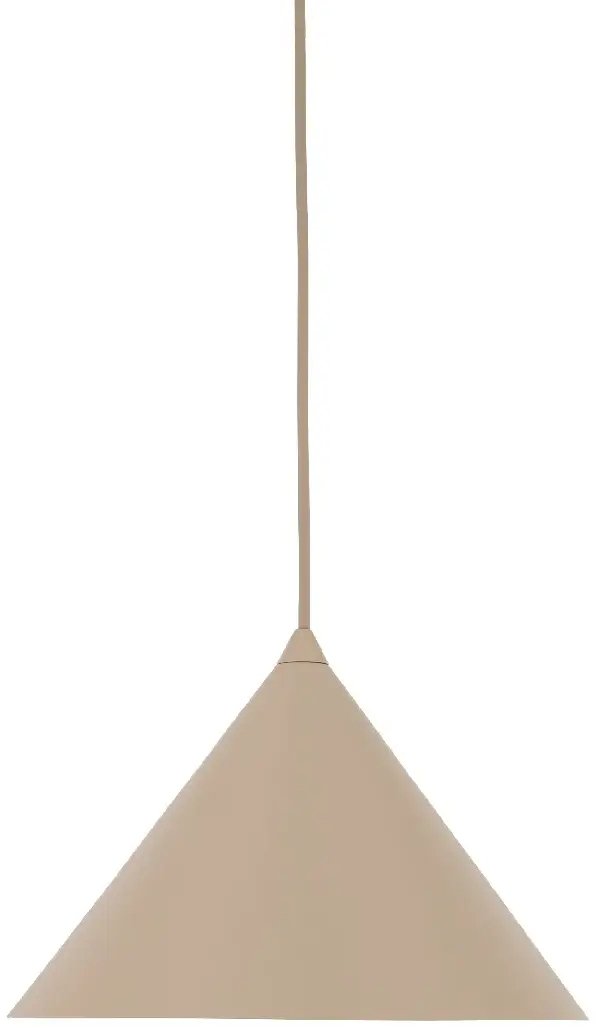 Lampa wisząca nad stół Cono 10620 stożkowy zwis na kablu beżowy