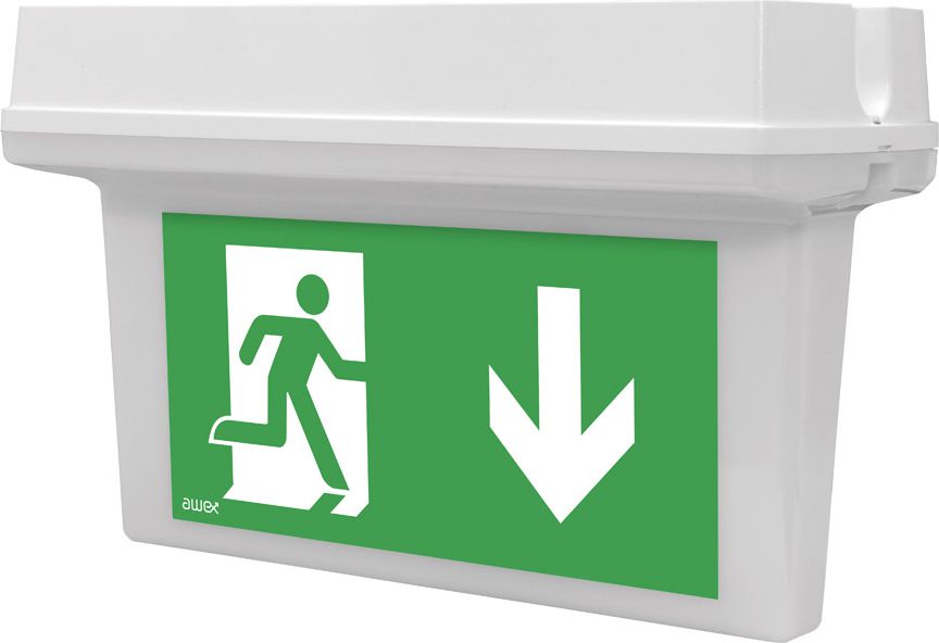 AWEX Oprawa awaryjna HELIOS DS IP65 LED 1h jednozadaniowa autotest HDL/1,2W/BSE/AT/OP - HDL/1,2W/BSE/AT/OP