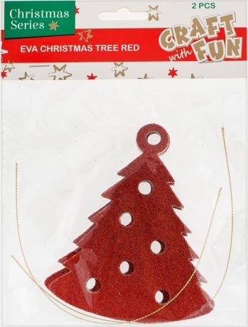 Craft with Fun Ozdoba Choinka Czerwona