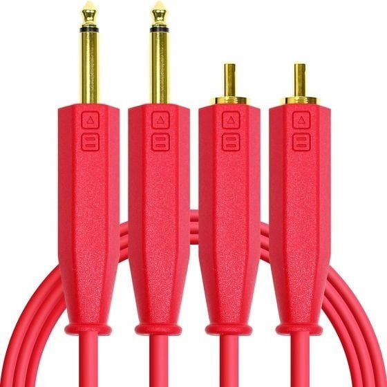Kabel DJ TECHTOOLS DJ TECHTOOLS- Chroma Cabels Audio RCA -JACK (6,3mm) 1,5 m- czerwony