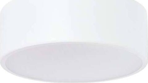 Lampa sufitowa TEAM Plafon LAMPA sufitowa 137623613936 TEAM metalowa OPRAWA okrągła natynkowa biała