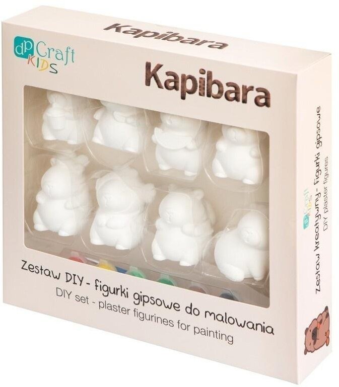 ProNice Zestaw DIY figurki gipsowe do malowania Kapibary