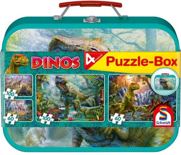 Schmidt Spiele Puzzle-Box - Dinozaury (56495)